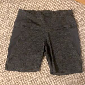 Grey Spandex Biker Shorts; HAS POCKETS